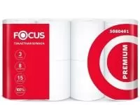 Бумага туалетная 3 сл. 15м FOCUS Premium