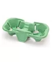 Держатель стаканов cup holder на 2 стакана, зеленый