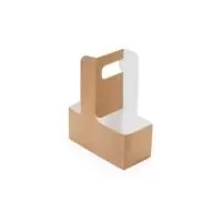 Держатель-переноска самосборная для 2х стаканов, Крафт