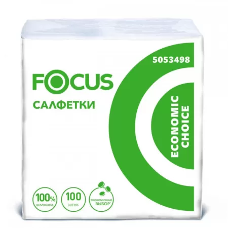 Салфетки FOCUS Economic Choice 24х20 (100 листов), белые