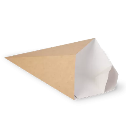 Упаковка для картофеля фри c соусником OSQ ECO CONE L 126*50*135