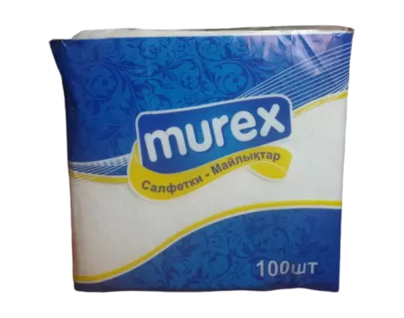 Салфетки белые 24х24 MUREX (100 листов)