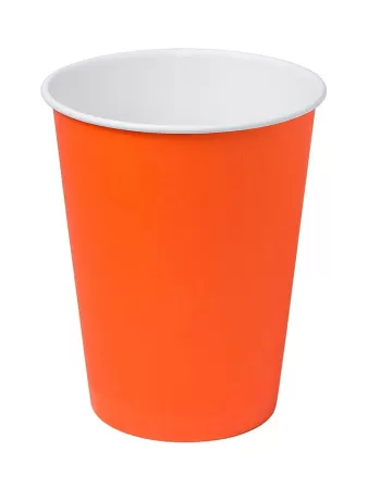 Бумажный биоразлагаемый стакан "PEACH" Персиковый 350мл (12 OZ / D90) (50уп ○ 1000кор)