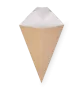 Упаковка для картофеля фри c соусником OSQ ECO CONE L 126*50*135