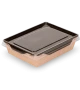 Размеры бумажного контейнера OSQ OPSALAD 500 мл BLACK WOOD