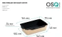 Размеры бумажного контейнера OSQ OPSALAD 500 мл BLACK WOOD